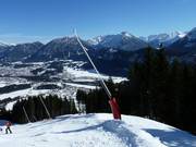 Snow lances on the valley run