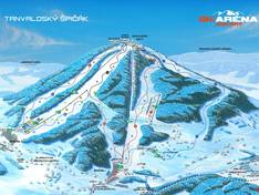 Trail map Tanvaldský Špičák