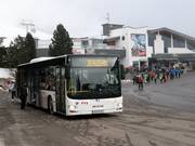 Ski bus at the valley station