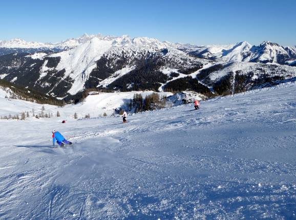 World Cup downhill run to the Gamskogel II mountain station