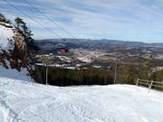 Steep section in the upper area by the gondola lift