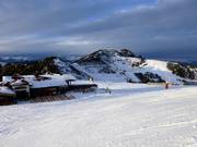Panorama at the highest point in the ski resort