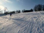Groomed slope