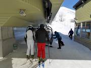 Friendly words when boarding the chairlift