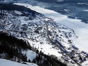 View of the accommodations in Funäsdalen