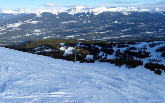Jasper National Park: size of the ski resorts – Size Marmot Basin – Jasper