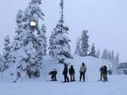 Night skiing