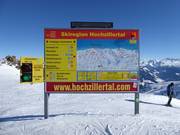 Slope signage Hochzillertal