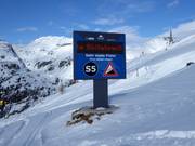 Warning: "Very steep slope!"