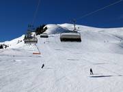 Rätikonbahn lift with wide slopes