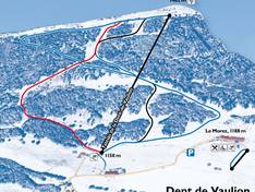 Trail map Dent de Vaulion – Le Morez