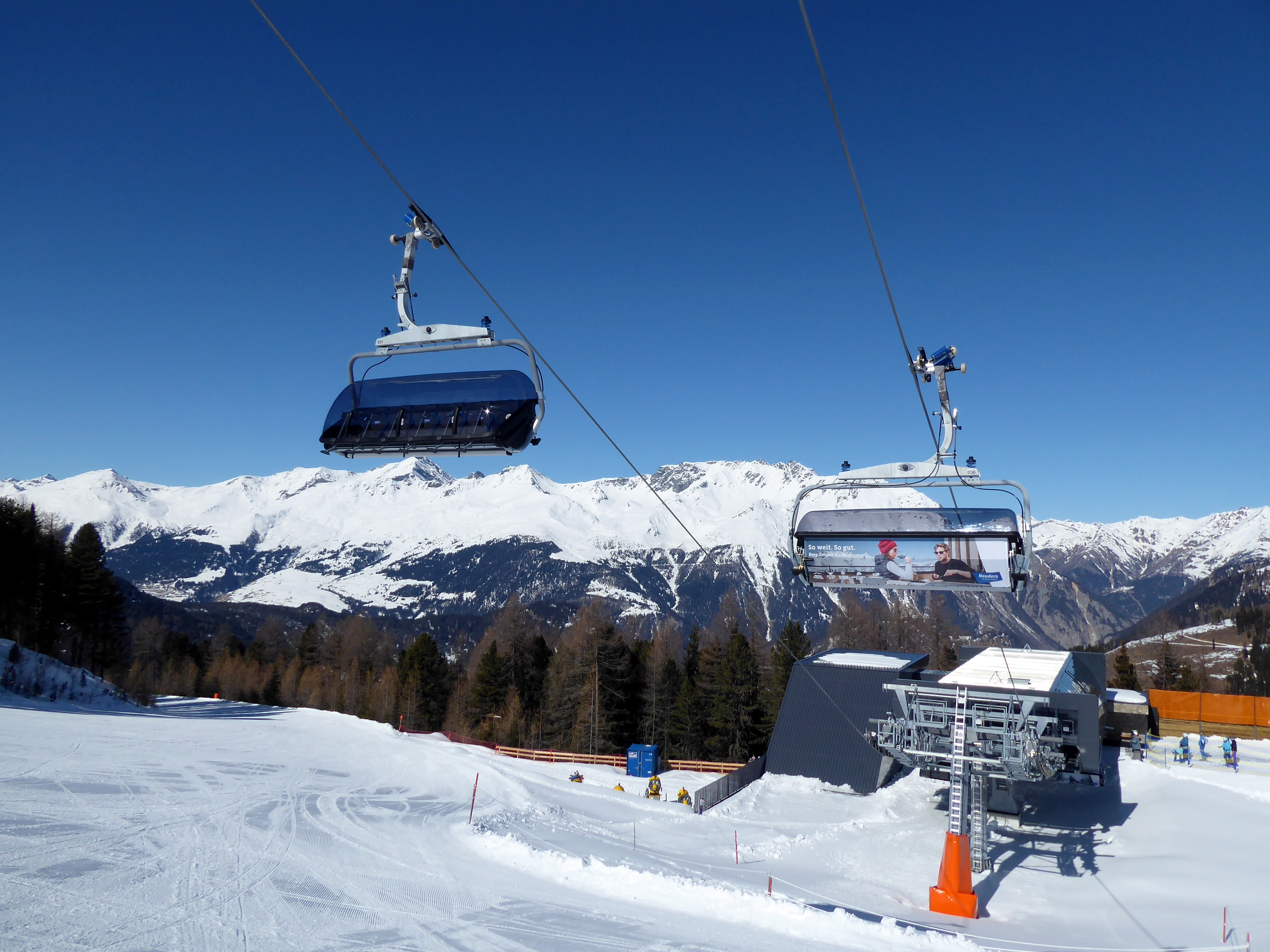 All lifts/cable cars at the ski resort Nauders am Reschenpass – Bergkastel