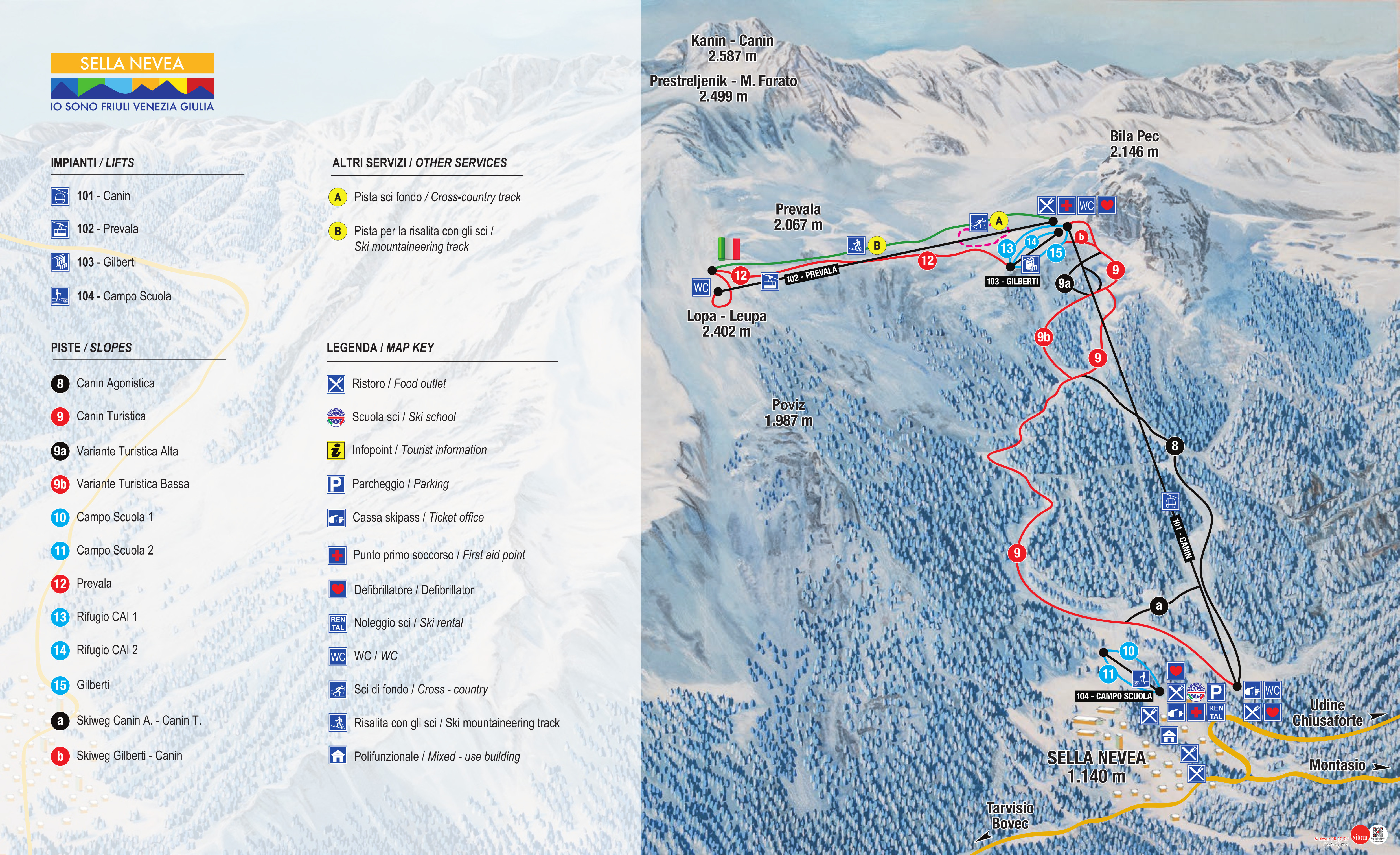 Ski resort Kanin – Sella Nevea/Bovec
