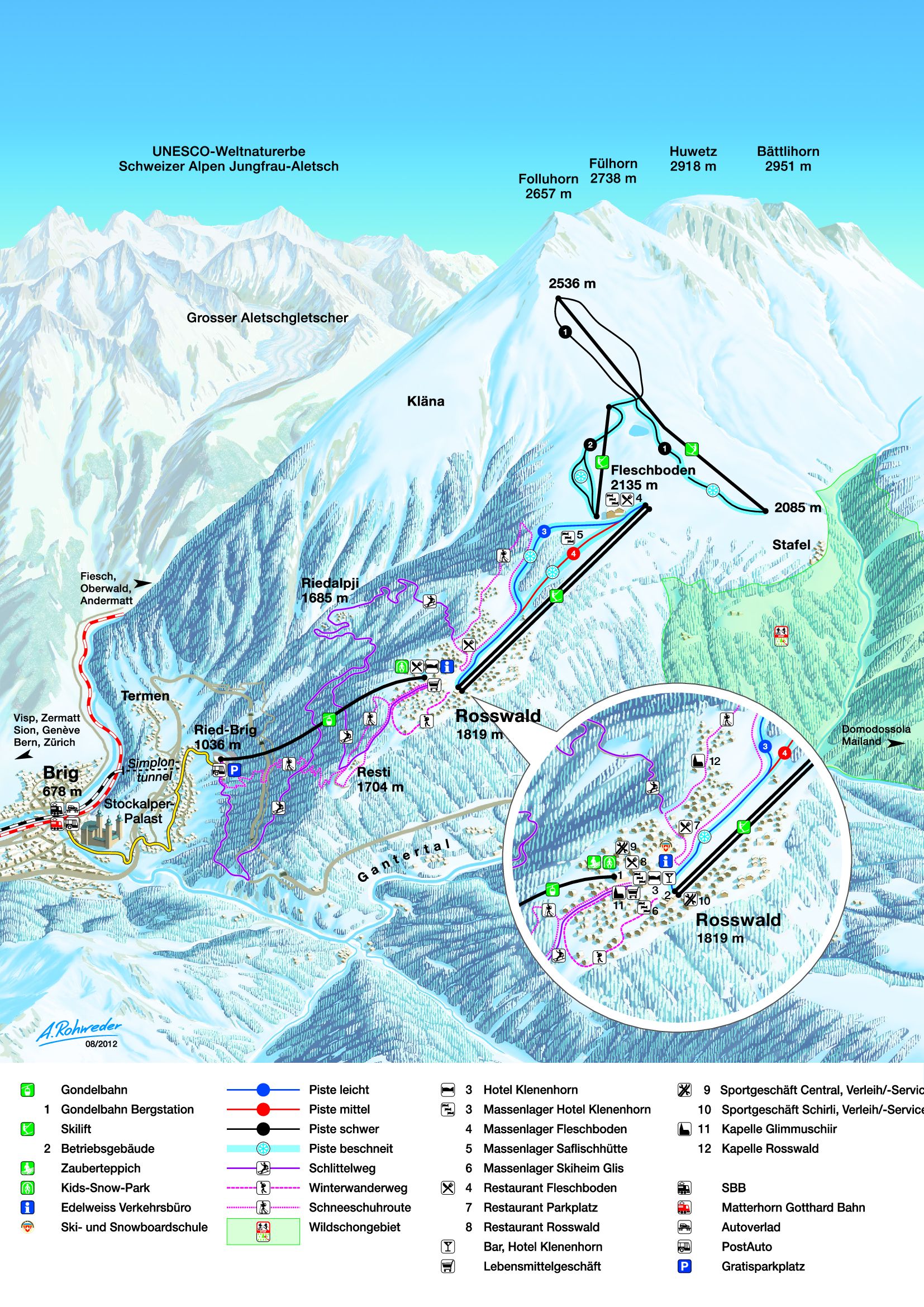 Ski resort Rosswald – Brig