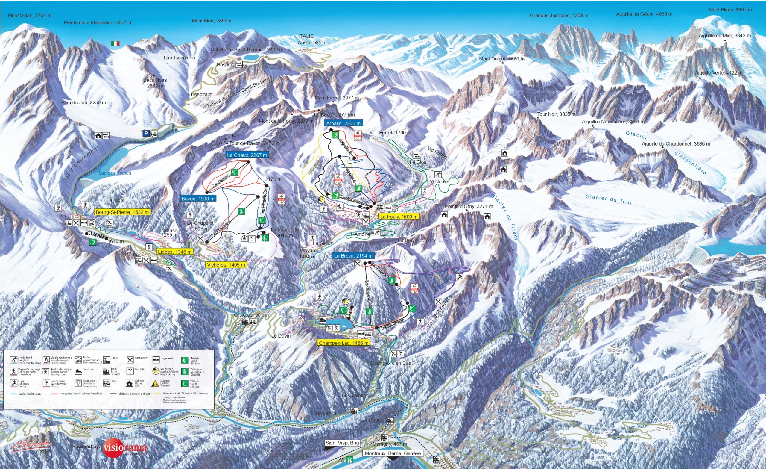 Ski resort Champex-Lac (Orsières)