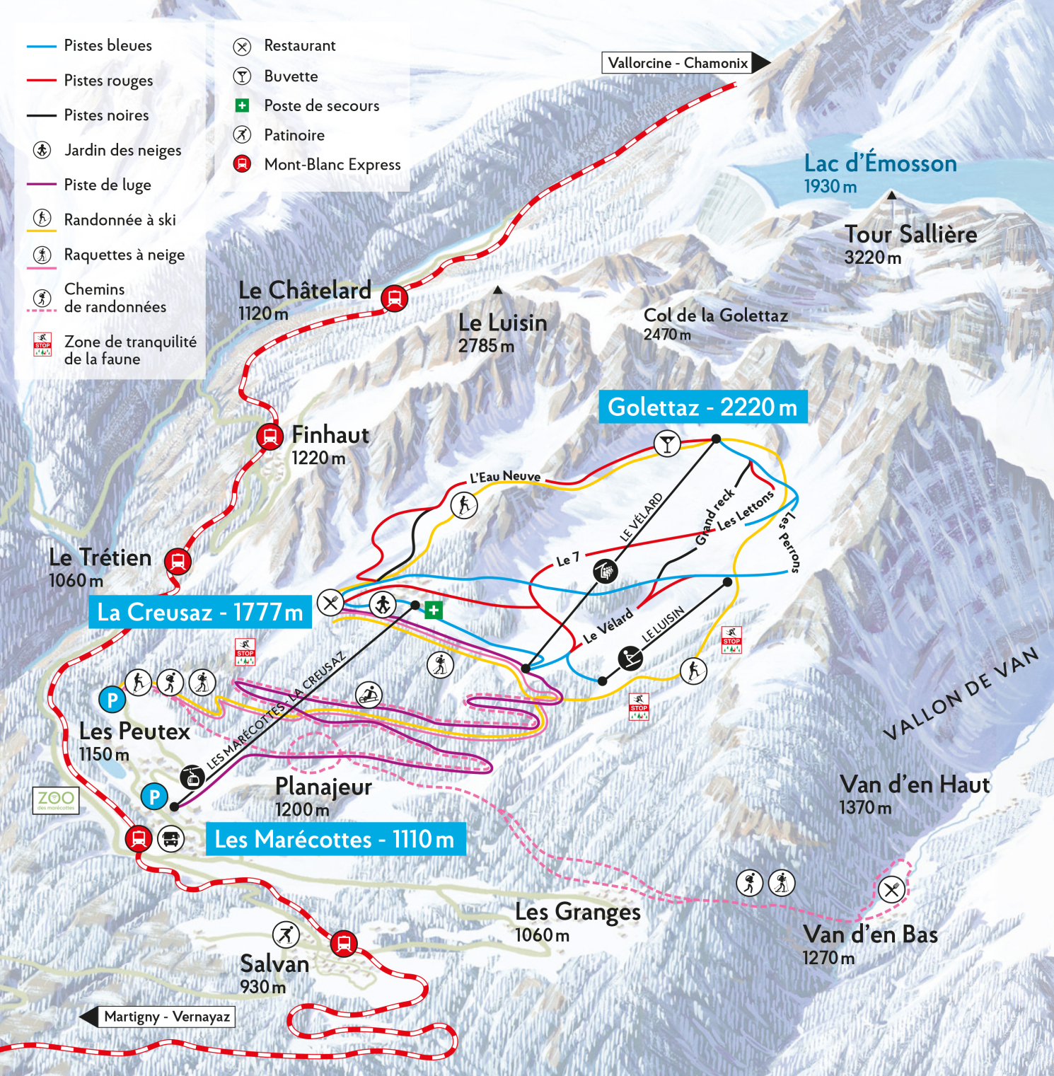 Ski resort Les Marécottes (Salvan)