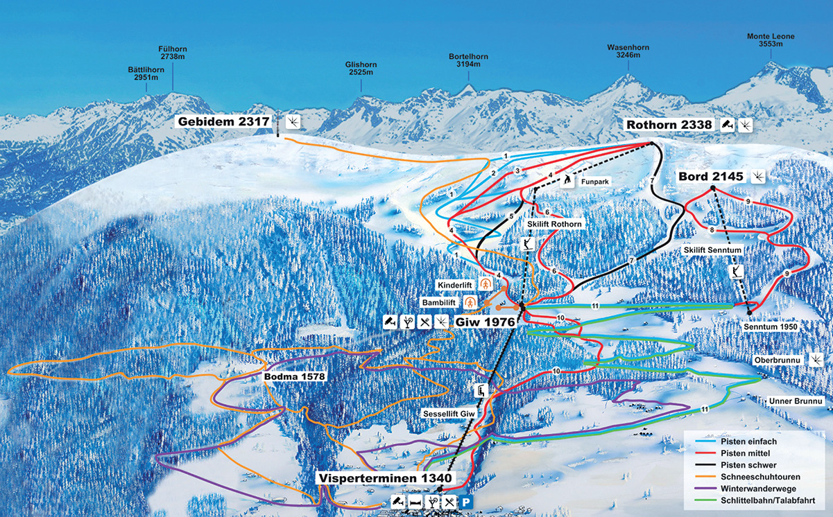 Ski resort Giw – Visperterminen