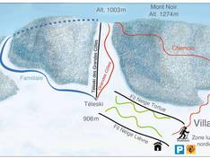 Trail map Foncine le Haut