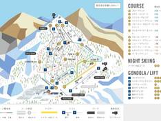 Trail map Hunter Mountain Shiobara