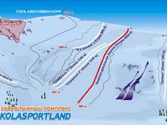 Trail map Kolasportland