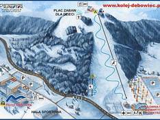 Trail map Dębowiec – Bielsko-Biała